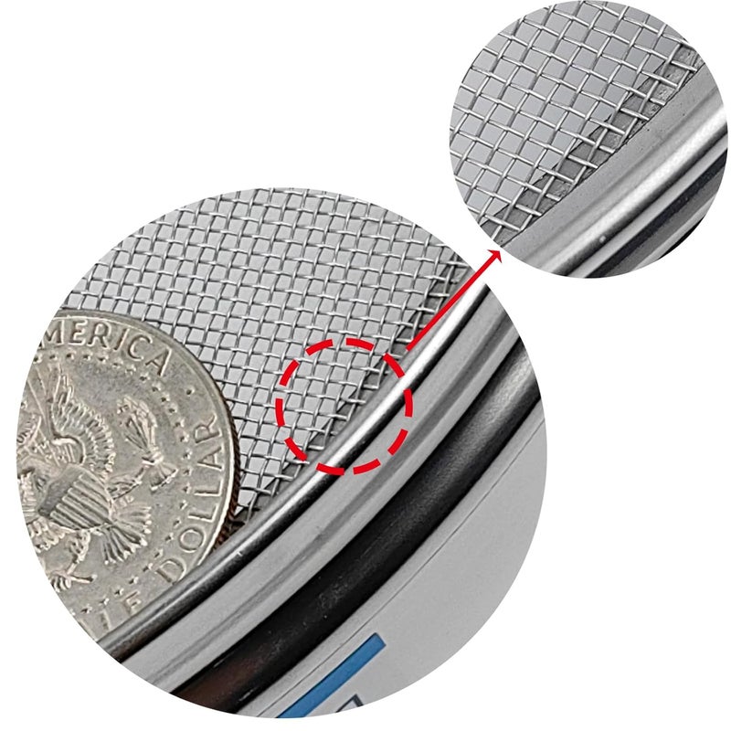 LABLPSAI 18 Mesh Lab Sieves 8" Diameter 304 Stainless Steel Wire Cloth Test Sieve for Industrial Laboratory Home - Image 2